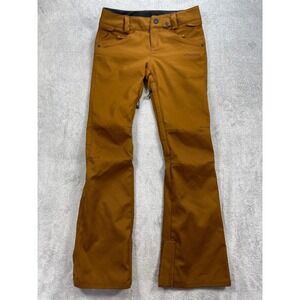 Volcom Snowboarding Pants Women XS Brown Stretch Slim Snow Pants 15Kmm/15Kgm2